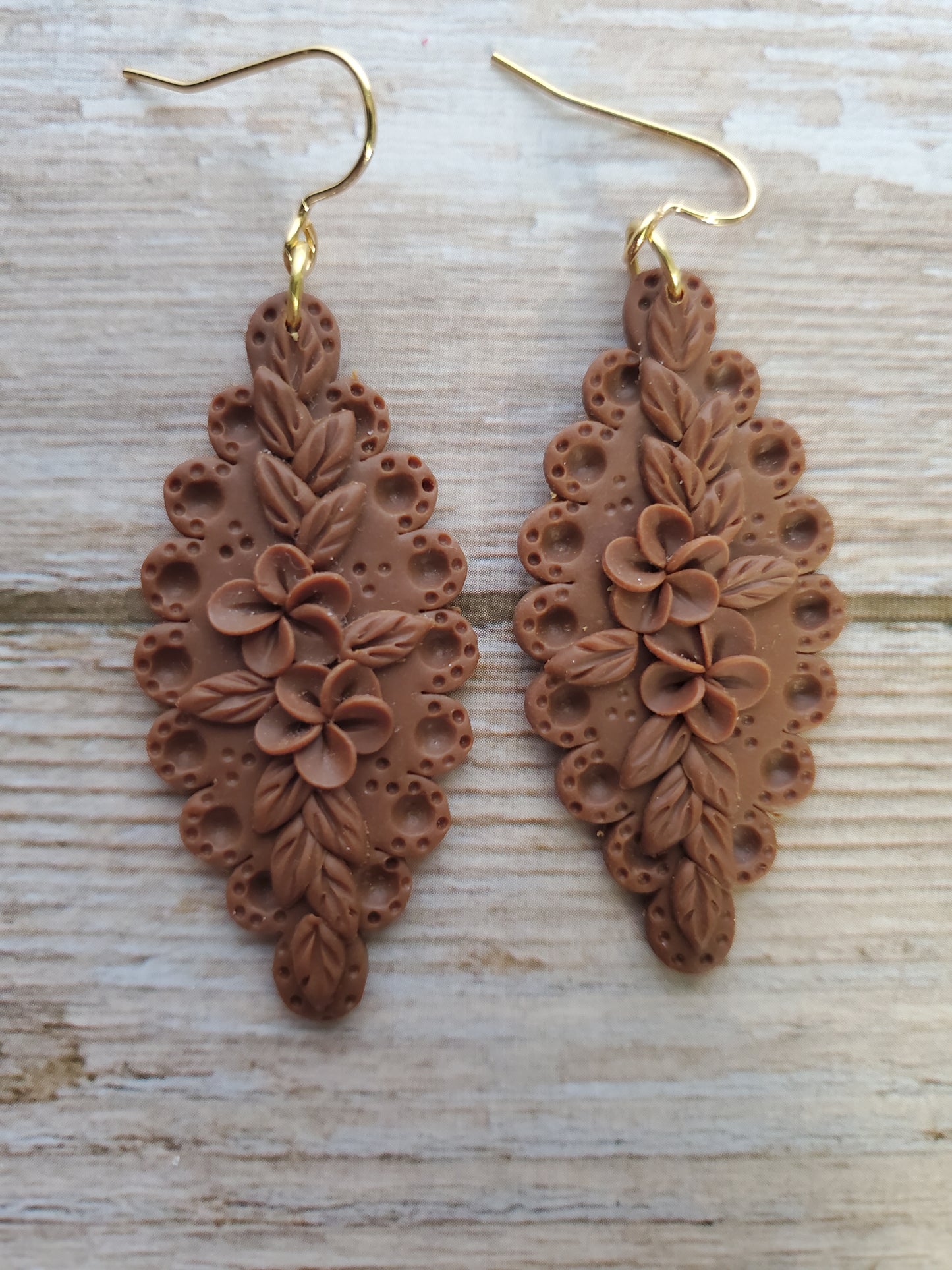 3-D Flora in Brown