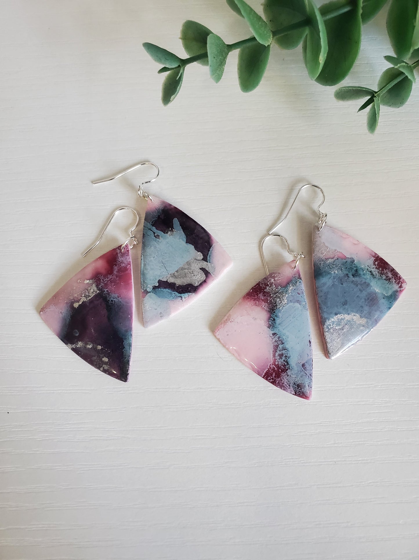 Watercolor silver patina