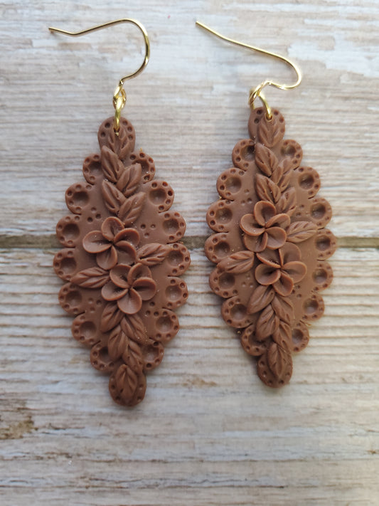 3-D Flora in Brown