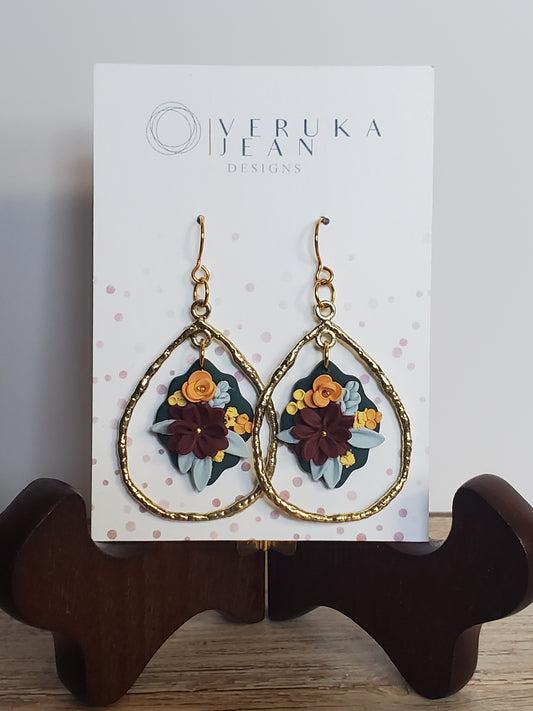 Floral Gold Drop