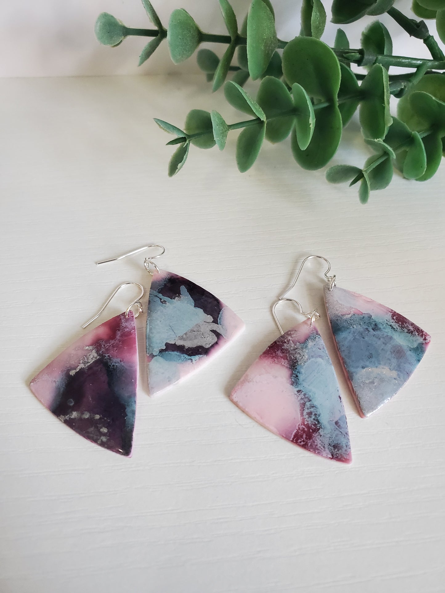 Watercolor silver patina