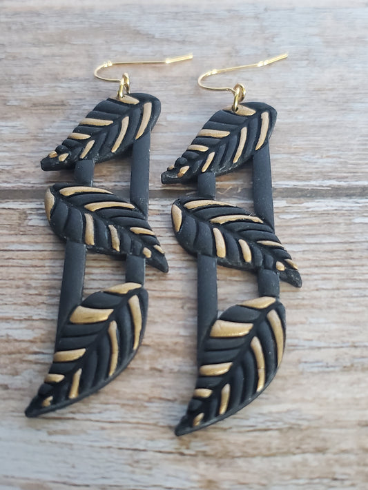 Black and Gold Leaves